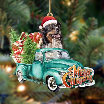 Australian Shepherd-Green Truck Hanging Ornament - Thegiftio UK