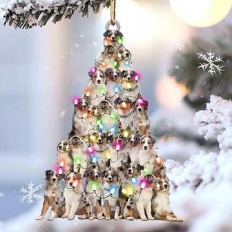 Australian shepherd lovely tree gift for aussie lover gift for dog lover ornament - Thegiftio UK