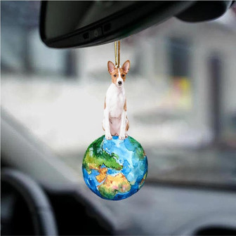 Basenji-Around My Dog-Two Sided Ornament - Thegiftio UK