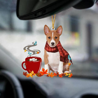 Basenji-Fall Chocolate-Two Sided Ornament - Thegiftio UK