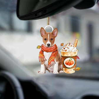 Basenji-Pumpkin Spice Kinda-Two Sided Ornament - Thegiftio UK