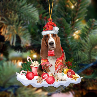 Basset Hound-Better Christmas Hanging Ornament - Thegiftio UK