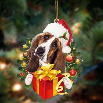 Basset Hound-Dogs give gifts Hanging Ornament - Thegiftio UK