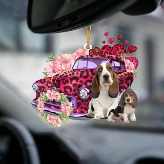 Basset Hound-Make My Life-Two Sided Ornament - Thegiftio UK