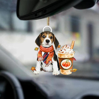 Beagle 1-Pumpkin Spice Kinda-Two Sided Ornament - Thegiftio UK