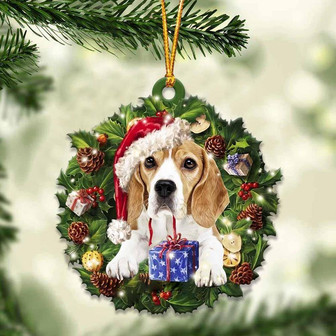 Beagle and Christmas gift for her gift for him gift for Beagle lover ornament - Thegiftio UK