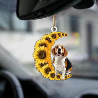 Beagle-Sunflower Be Kind Car Ornament - Thegiftio