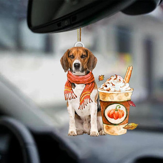 Beagle2-Pumpkin Spice Kinda-Two Sided Ornament - Thegiftio UK