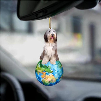 Bearded Collie-Around My Dog-Two Sided Ornament - Thegiftio UK