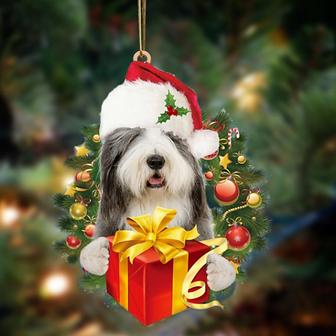 Bearded Collie-Dogs give gifts Hanging Ornament - Thegiftio UK