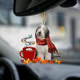 Bearded Collie-Fall Chocolate-Two Sided Ornament - Thegiftio UK