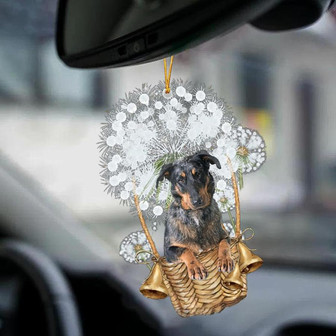 Beauceron-Dandelion-Two Sided Ornament - Thegiftio UK