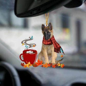 Belgian Tervuren-Fall Chocolate-Two Sided Ornament - Thegiftio