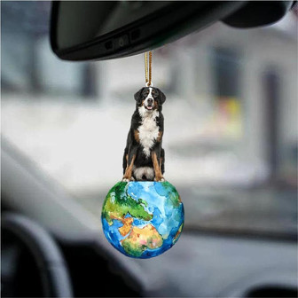 Bernese Mountain-Around My Dog-Two Sided Ornament - Thegiftio UK