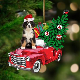 Bernese Mountain Dog 1-Pine Truck Hanging Ornament - Thegiftio UK