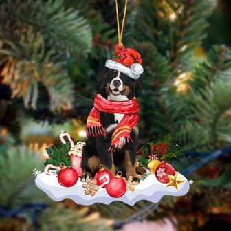 Bernese Mountain Dog 2-Better Christmas Hanging Ornament - Thegiftio UK