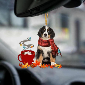 Bernese Mountain Dog-Fall Chocolate-Two Sided Ornament - Thegiftio