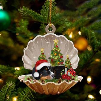 Bernese Mountain Dog3-Sleeping Pearl in Christmas Two Sided Ornament - Thegiftio UK