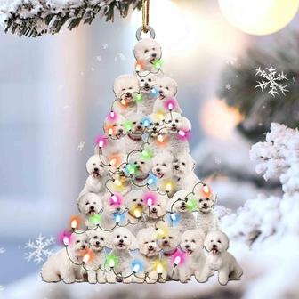 Bichon frise lovely tree gift for bichon lover gift for dog lover ornament - Thegiftio UK