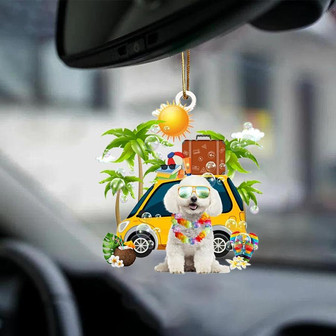 Bichon Frise-Nice Summer-Two Sided Ornament - Thegiftio