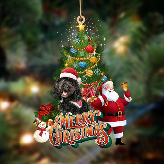 Black Cavapoo-Christmas Tree&Dog Hanging Ornament - Thegiftio UK