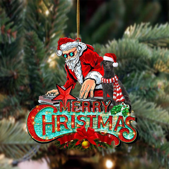 Black Labrador-Christmas Rock Two Sided Ornament - Thegiftio UK