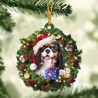 Black and Tan Cavalier King and Christmas gift for her gift for him gift for Black and Tan Cavalier King lover ornament - Thegiftio UK