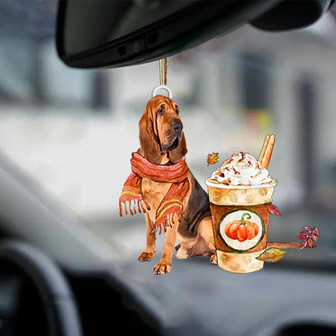 Bloodhound 1-Pumpkin Spice Kinda-Two Sided Ornament - Thegiftio UK