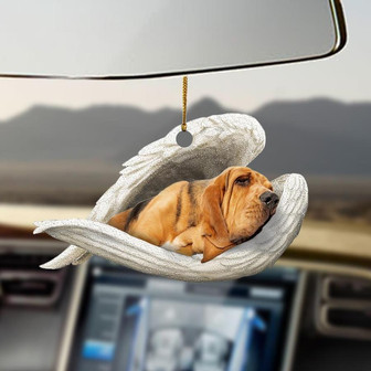 Bloodhound sleeping angel Bloodhound lovers ornament - Thegiftio UK