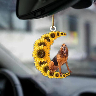 Bloodhound-Sunflower Be Kind Car Ornament - Thegiftio UK