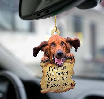 Bloodhound get in two sided ornament - Thegiftio UK