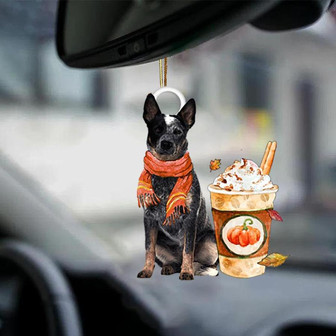 BLUE Heeler-Pumpkin Spice Kinda-Two Sided Ornament - Thegiftio UK
