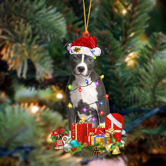 Blue Nose Pitbull-Dog Be Christmas Tree Hanging Ornament - Thegiftio