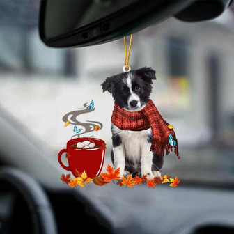 Border Collie-Fall Chocolate-Two Sided Ornament - Thegiftio UK