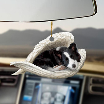 Border collie sleeping angel border collie lovers dog moms ornament - Thegiftio UK