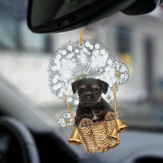 Border Terrier-Dandelion-Two Sided Ornament - Thegiftio UK