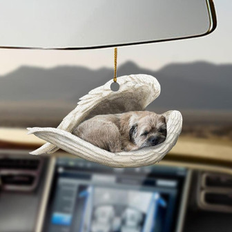 Border terrier sleeping angel border terrier lover ornament  - Thegiftio UK