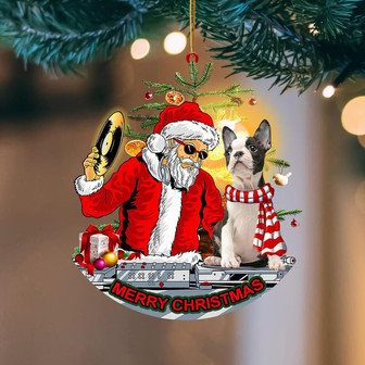 Boston-Christmas Party-Two Sided Ornament - Thegiftio UK