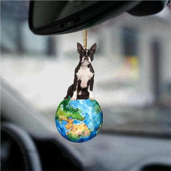 Boston Terrier-Around My Dog-Two Sided Ornament - Thegiftio UK