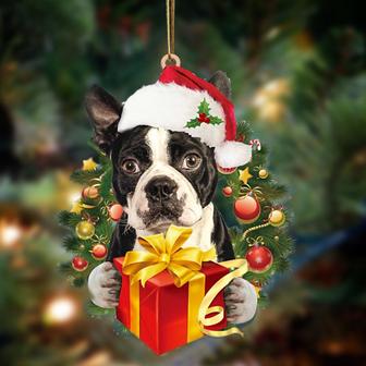 Boston Terrier-Dogs give gifts Hanging Ornament - Thegiftio UK