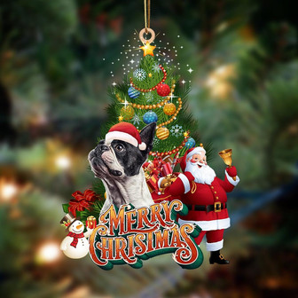 Boston Terrier3-Christmas Tree&Dog Hanging Ornament - Thegiftio UK