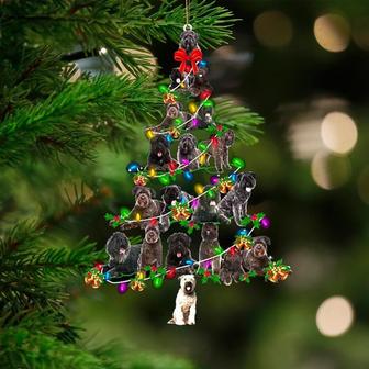 Bouvier Des Flandres-Christmas Tree Lights-Two Sided Ornament - Thegiftio UK
