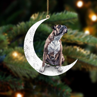 Box 2-Sit On The Moon-Two Sided Ornament - Thegiftio UK