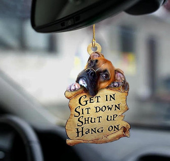 Boxer get in boxer lover two sided ornament - Thegiftio UK