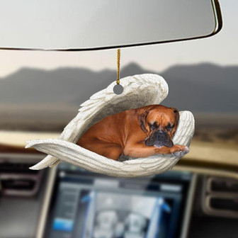 Boxer sleeping angel boxer lovers dog lovers ornament - Thegiftio UK