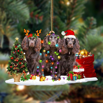 Boykin Spaniel-Christmas Dog Friends Hanging Ornament - Thegiftio UK