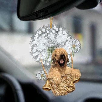Briard-Dandelion-Two Sided Ornament - Thegiftio UK