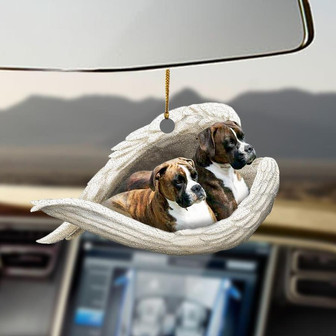 Brindle Boxer sleeping angel brindle boxer lovers dog lover ornament cus - Thegiftio UK