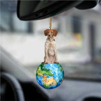 Brittany-Around My Dog-Two Sided Ornament - Thegiftio UK