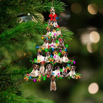 Brittany-Christmas Tree Lights-Two Sided Ornament - Thegiftio UK